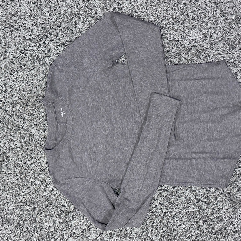 Brown Long Sleeve Top- American Eagle, size medium